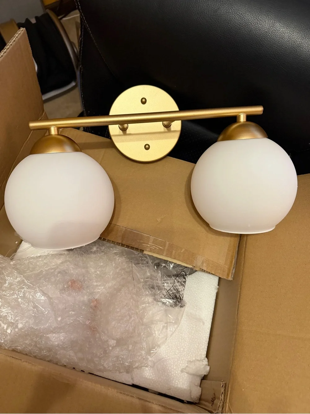 Emak Lighting Gold & White 2 lights